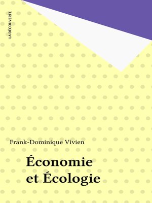 cover image of Économie et Écologie
